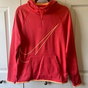 Nike Pink and Orange Hoodie